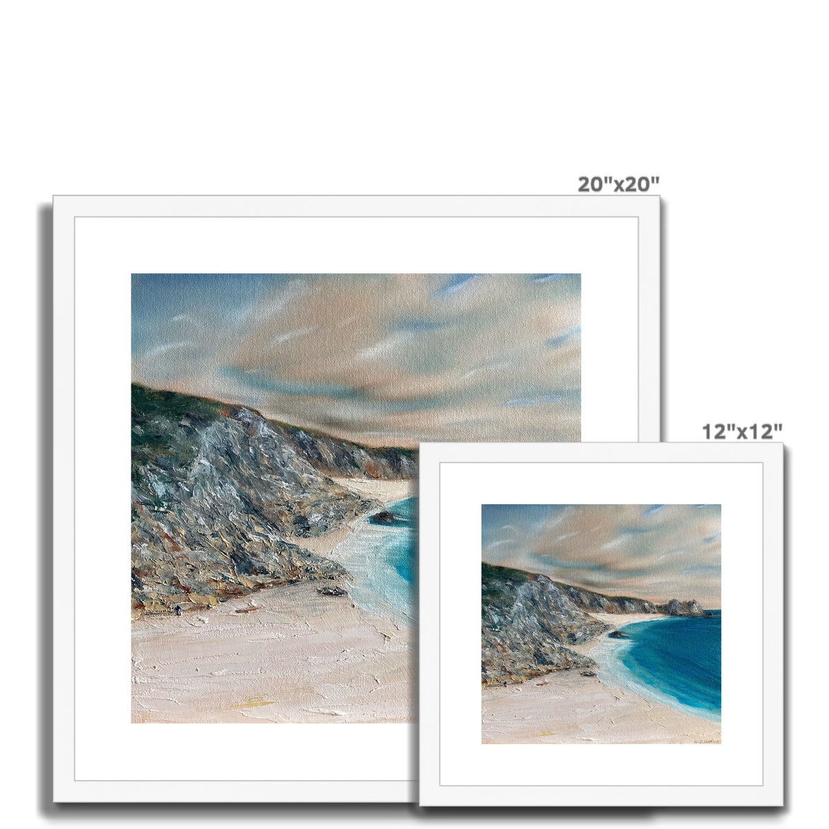 Porthcurno Framed & Mounted Print