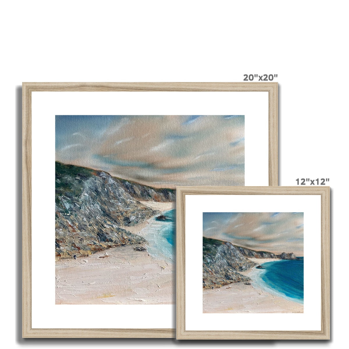 Porthcurno Framed & Mounted Print