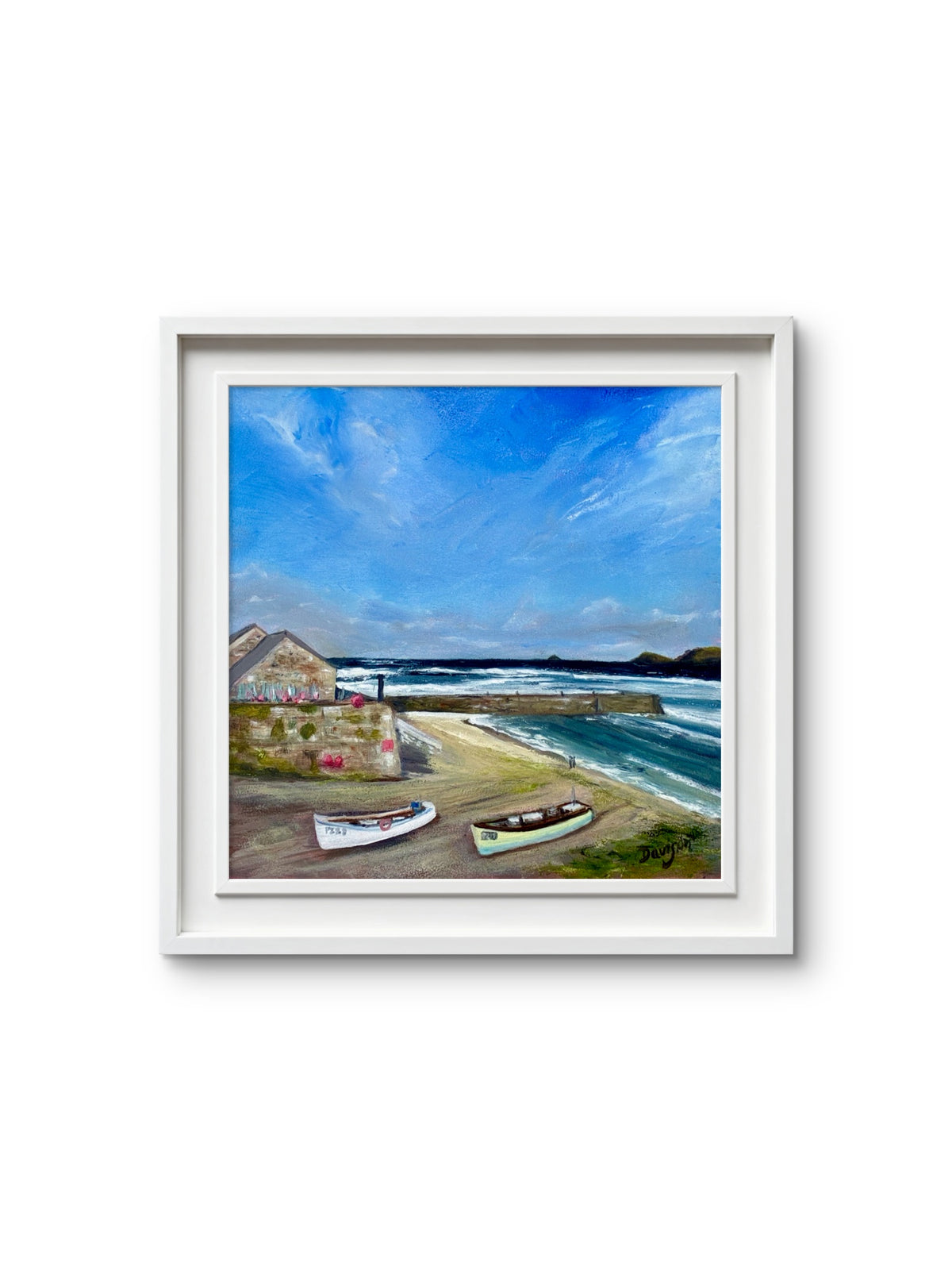 Sennen Cove Harbour - Original Cornish Oil Painting