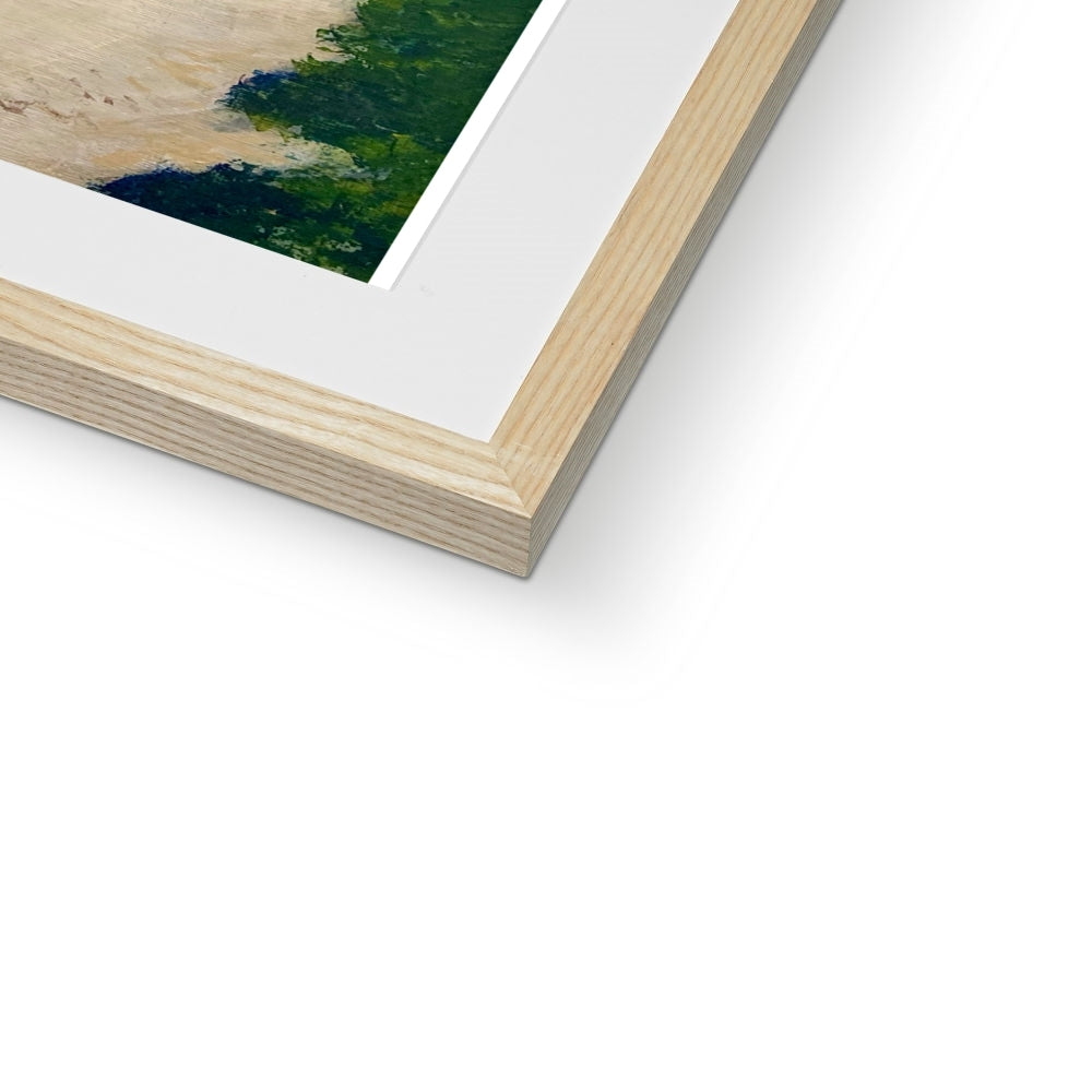Walking the Dog, Constantine Bay Framed & Mounted Print