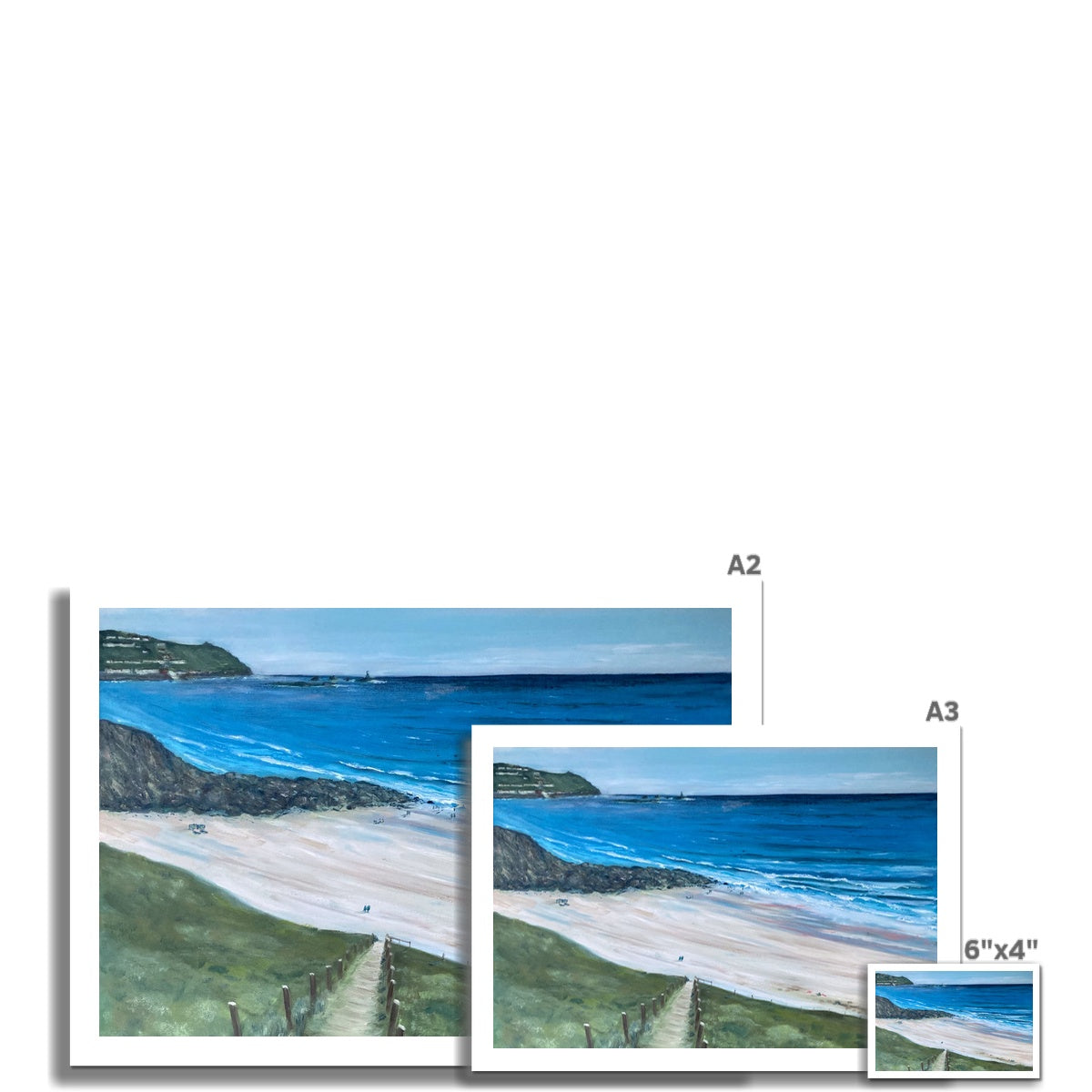 Gwynver Steps -Sennen Cove Giclee Print