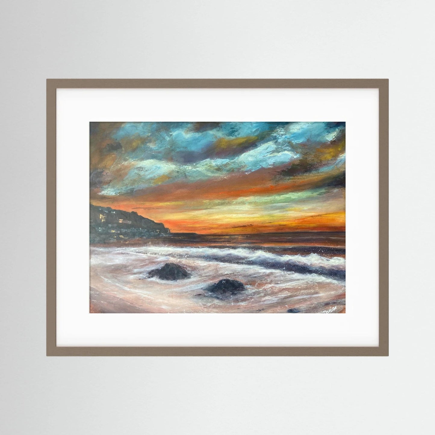 Sunset at Sennen Cove - Framed Fine Art Print