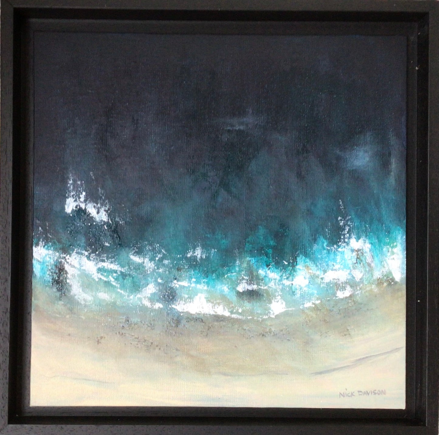 Incoming - Original Mixed Media Beach Painting