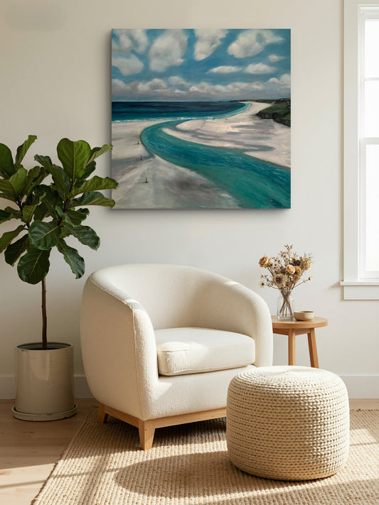 Three Mile Beach - Original Cornish Coastal Artwork