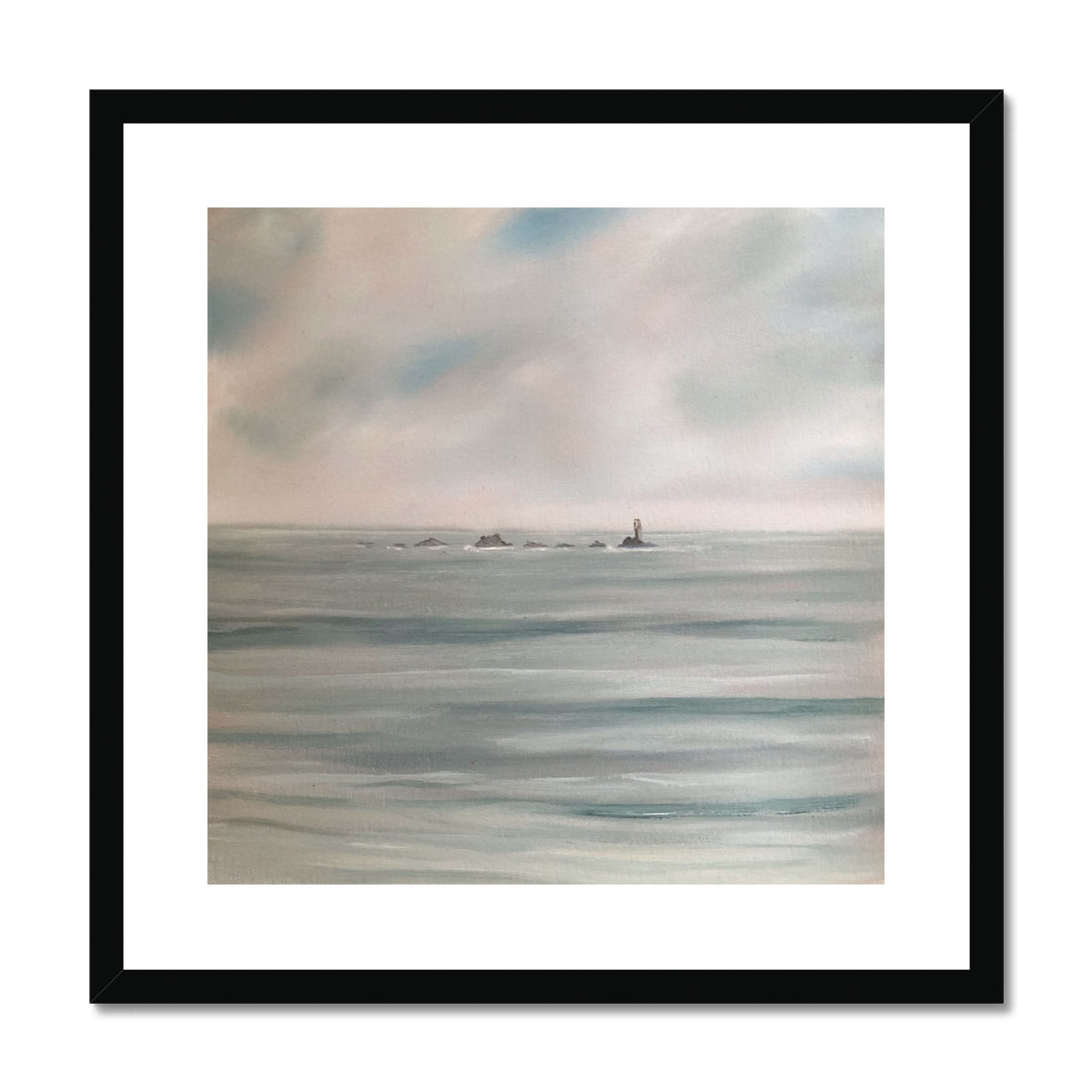 All Calm at Longships - Cornish Lighthouse Print