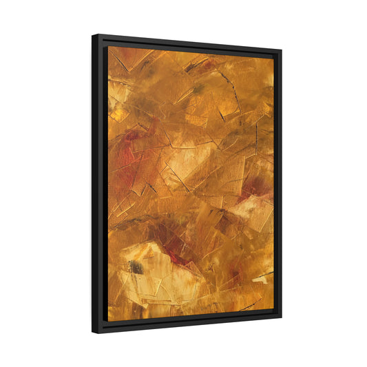 Matte Canvas Abstract Print, Black Frame - “Aspiration”