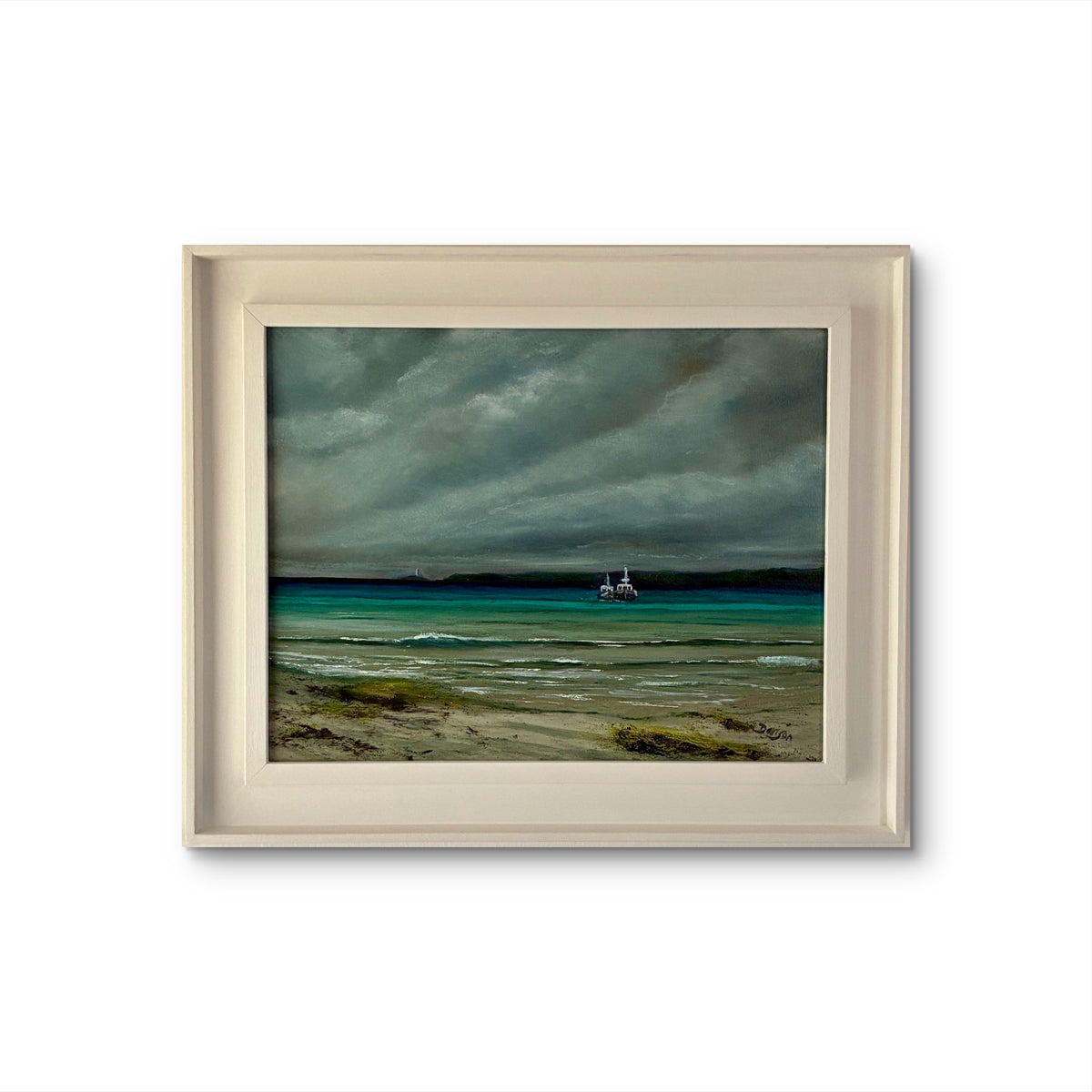 Beyond the Harbour Walls - Original St Ives Oil Painting