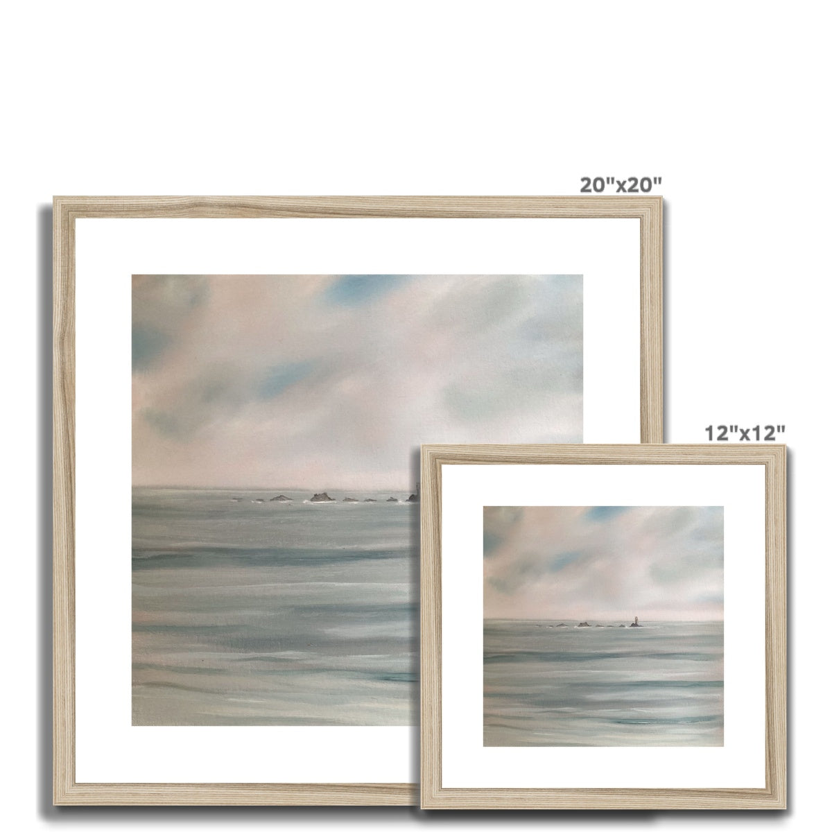 All Calm at Longships - Cornish Lighthouse Print