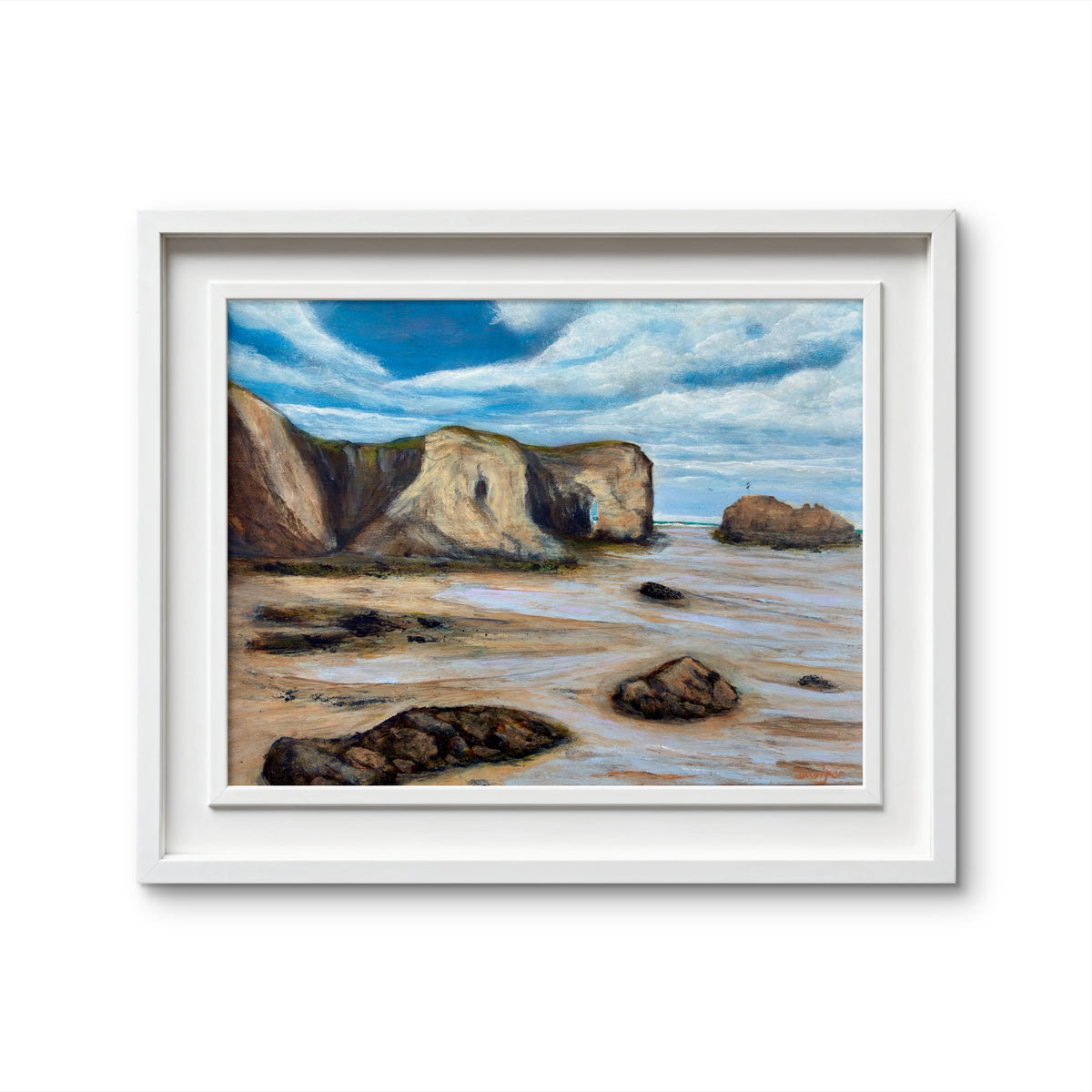 Low Tide at Perranporth - Original Cornish Oil Painting