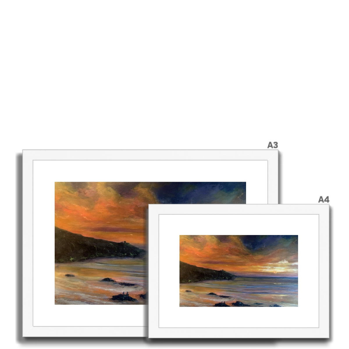 Watching the Sun Go Down Framed & Mounted Print