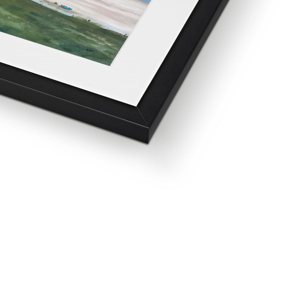 Gwynver Steps to Sennen Cove - Framed Cornish Beach Print