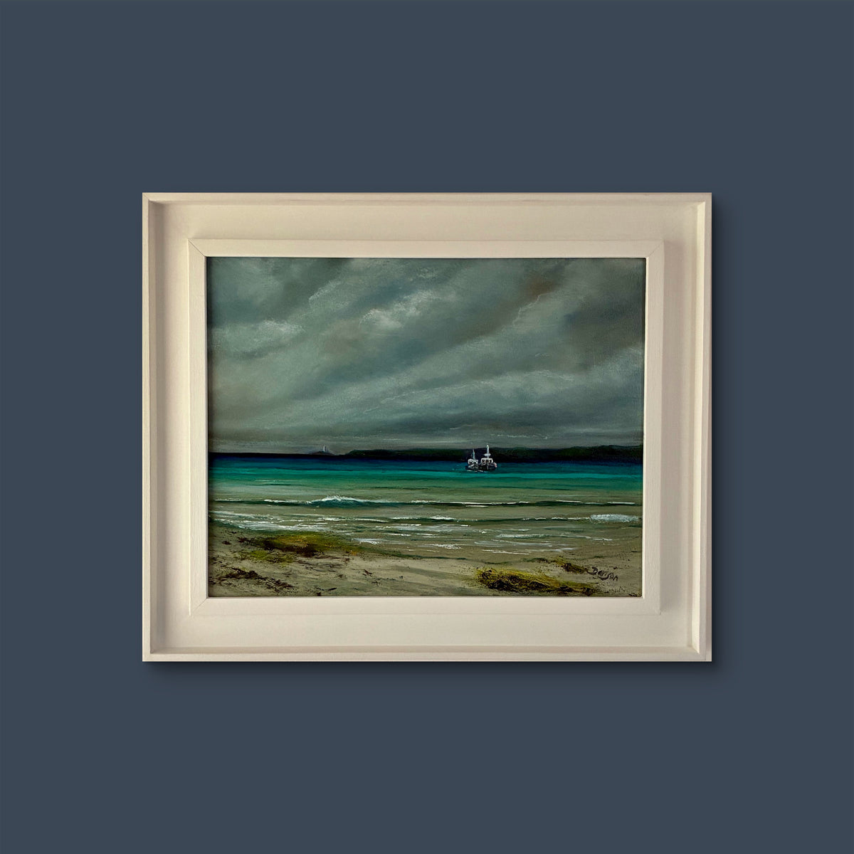 Beyond the Harbour Walls - Original St Ives Oil Painting
