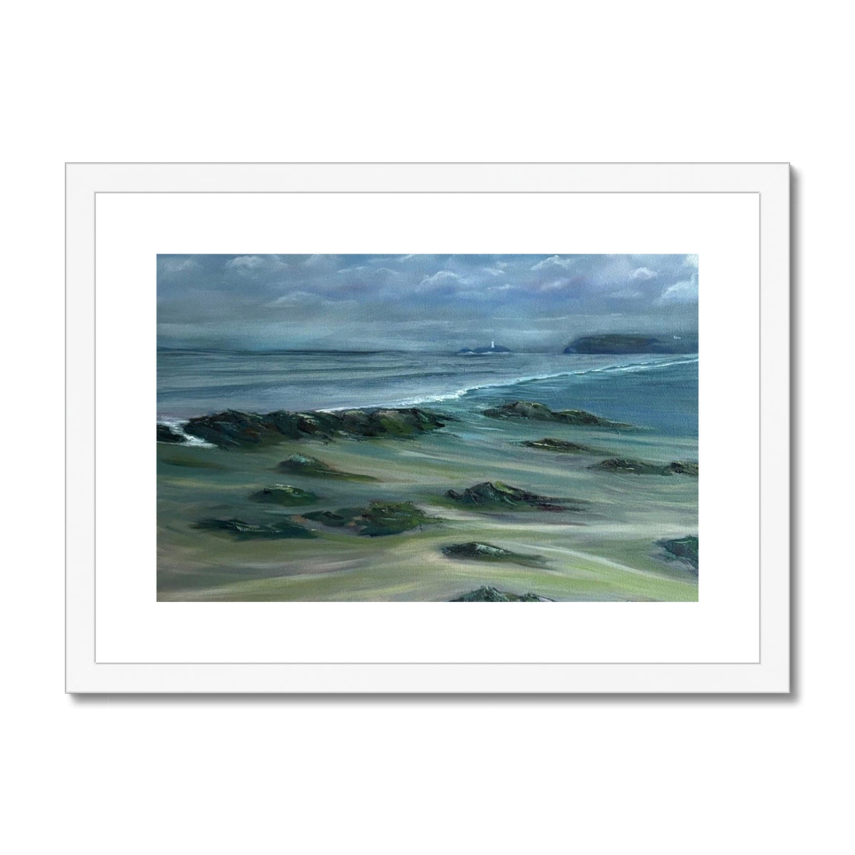 Godrevy Emerges - Cornish Lighthouse Framed Print