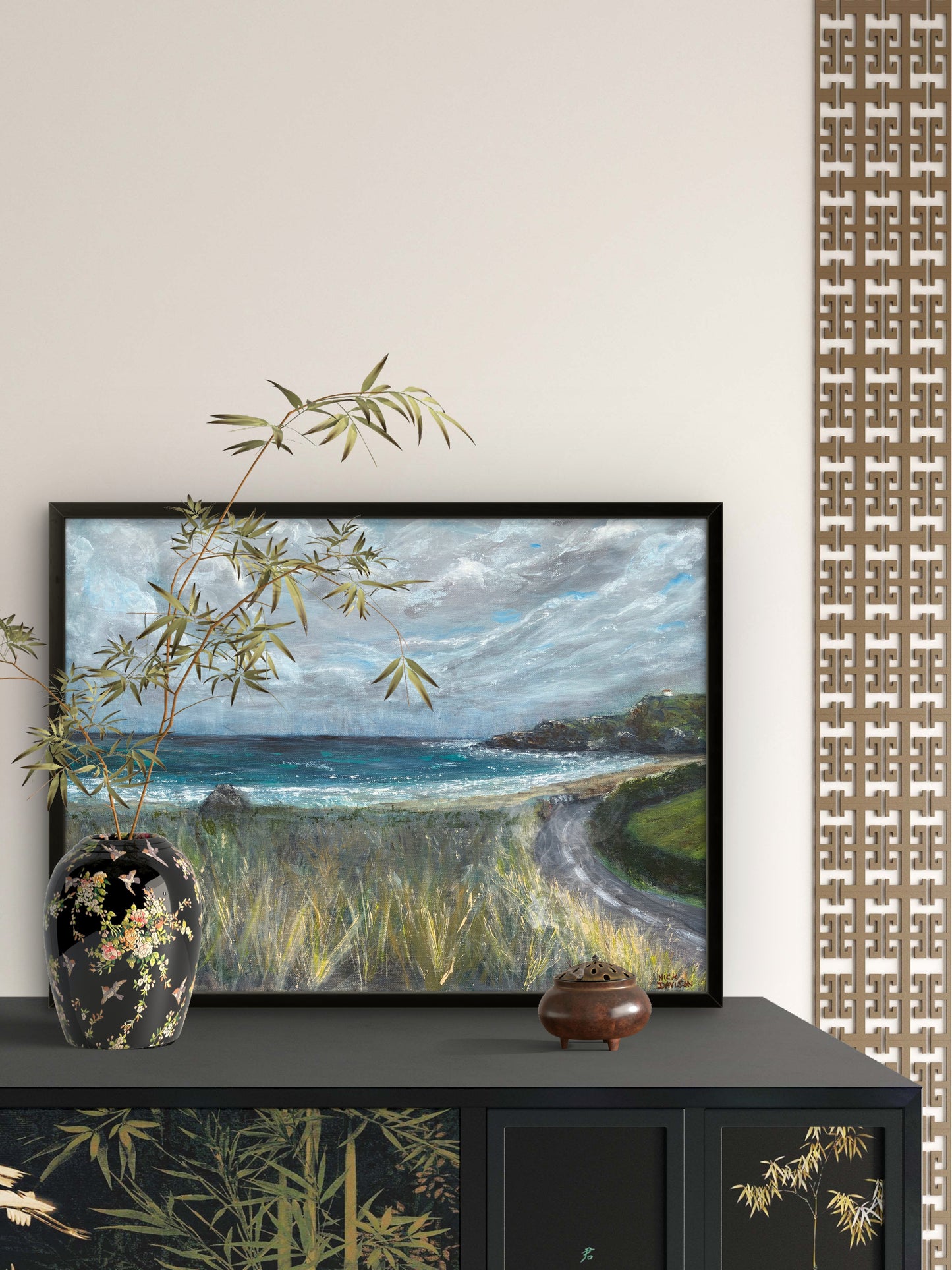 A Storm’s Coming - Original Widemouth Bay Cornwall Coastal Art