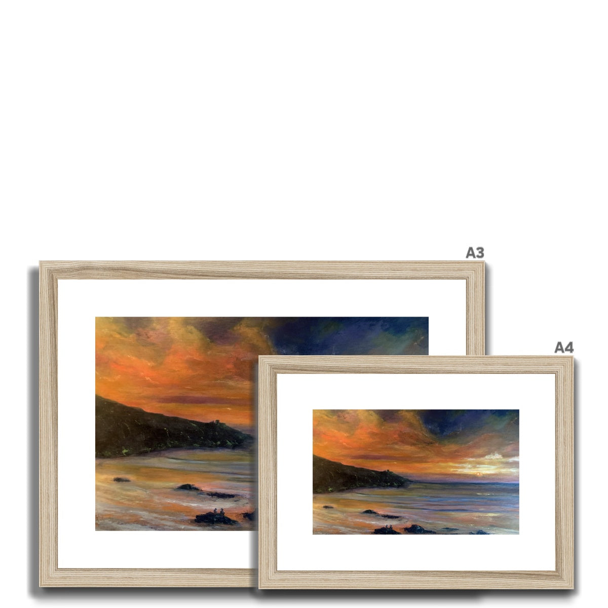 Watching the Sun Go Down Framed & Mounted Print