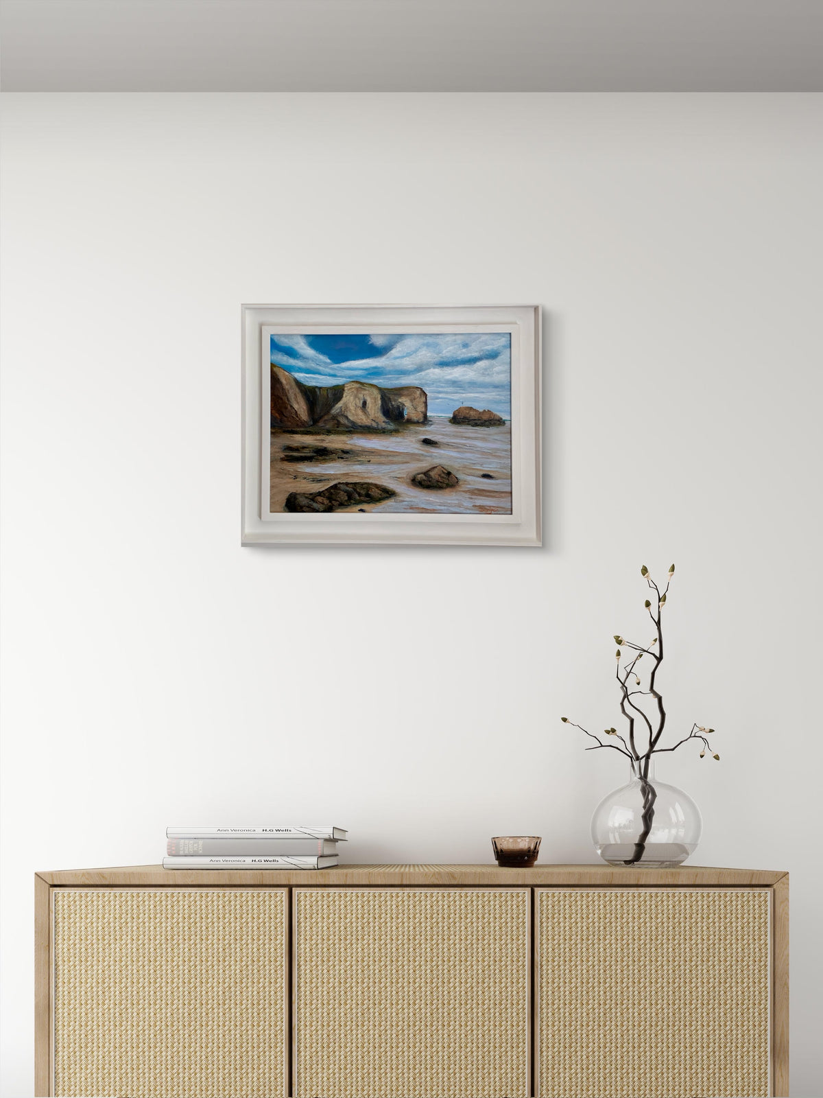 Low Tide at Perranporth - Original Cornish Oil Painting
