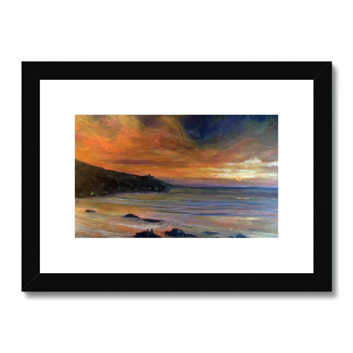 Watching the Sun Go Down Framed & Mounted Print