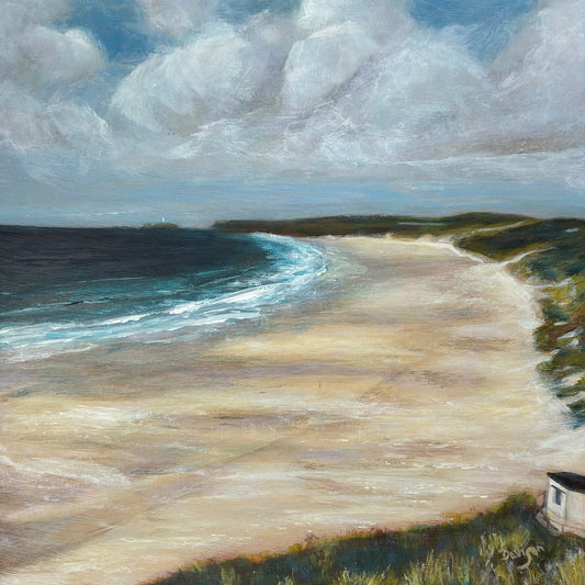 Towards Gwithian - Original Cornish Coastal Painting