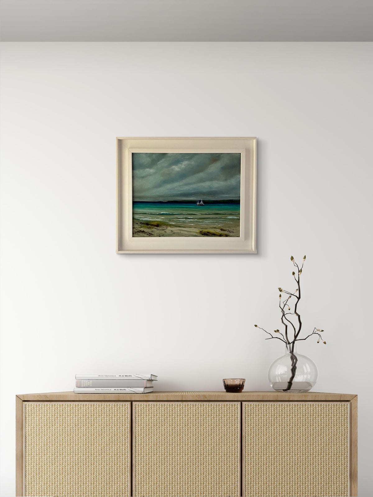 Beyond the Harbour Walls - Original St Ives Oil Painting