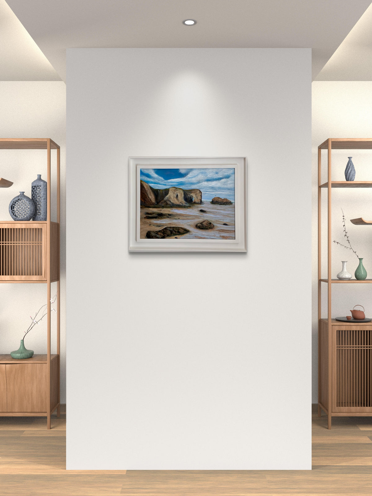 Low Tide at Perranporth - Original Cornish Oil Painting