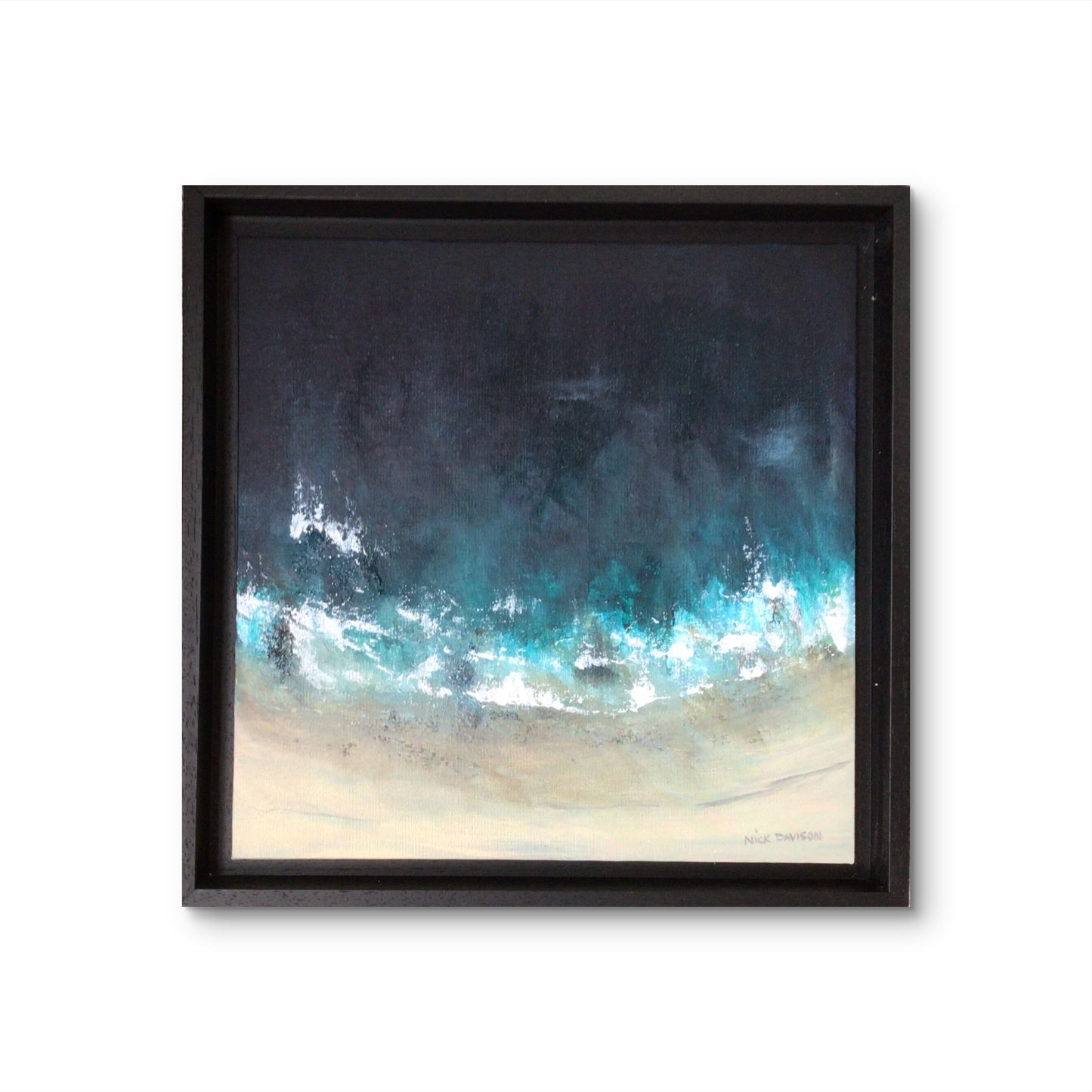 Incoming - Original Mixed Media Beach Painting