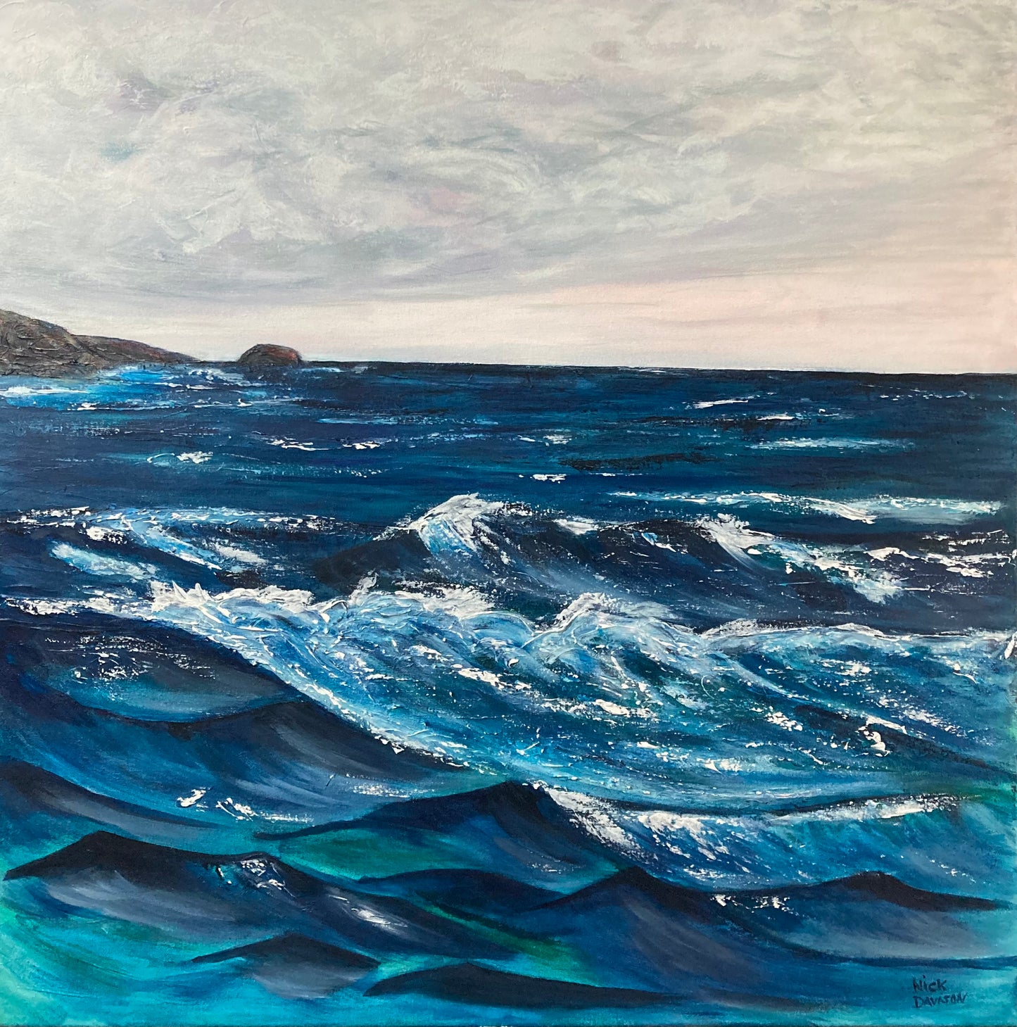 Acrylic Painting - “Emerald Seas”