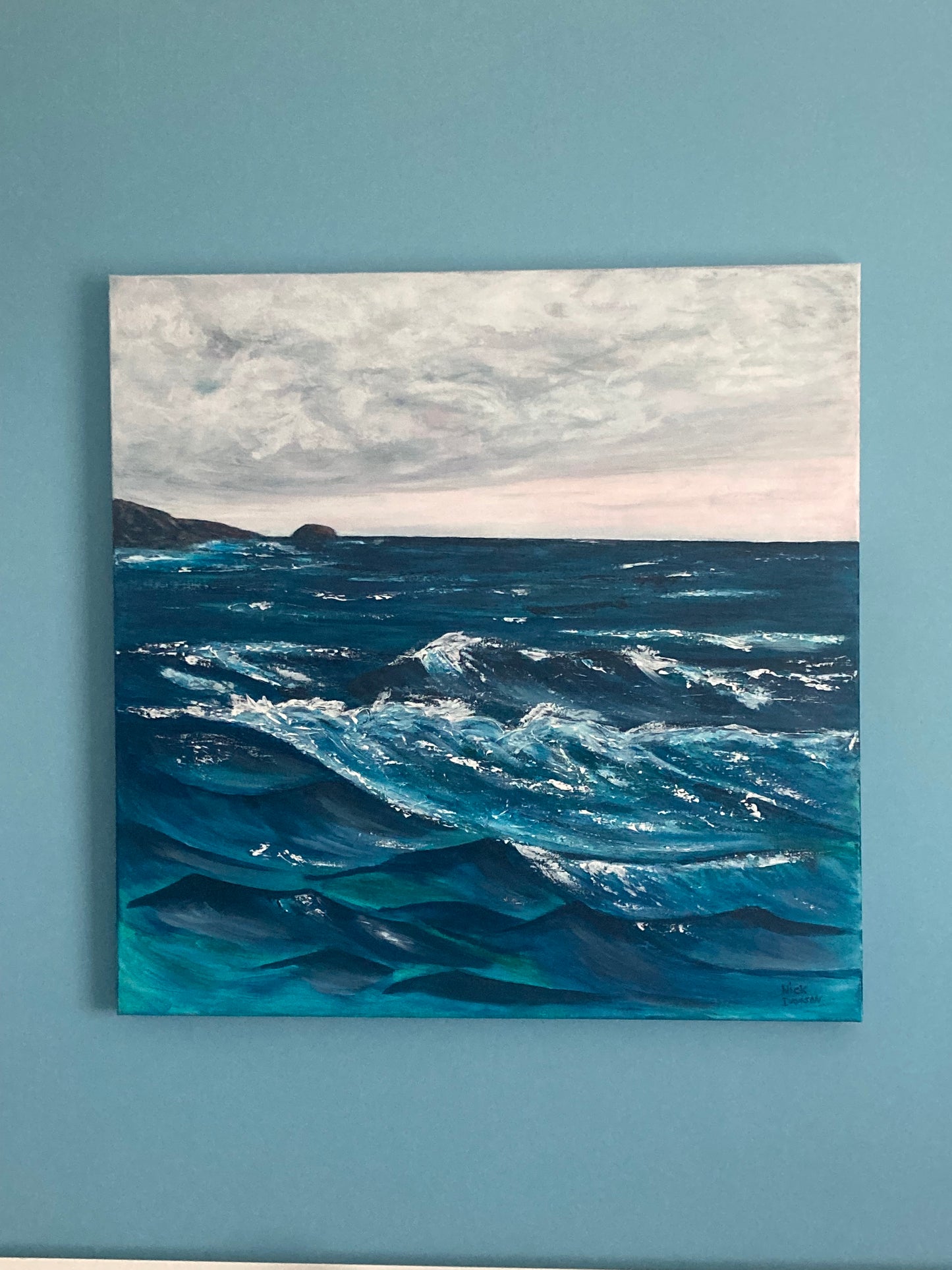 Acrylic Painting - “Emerald Seas”