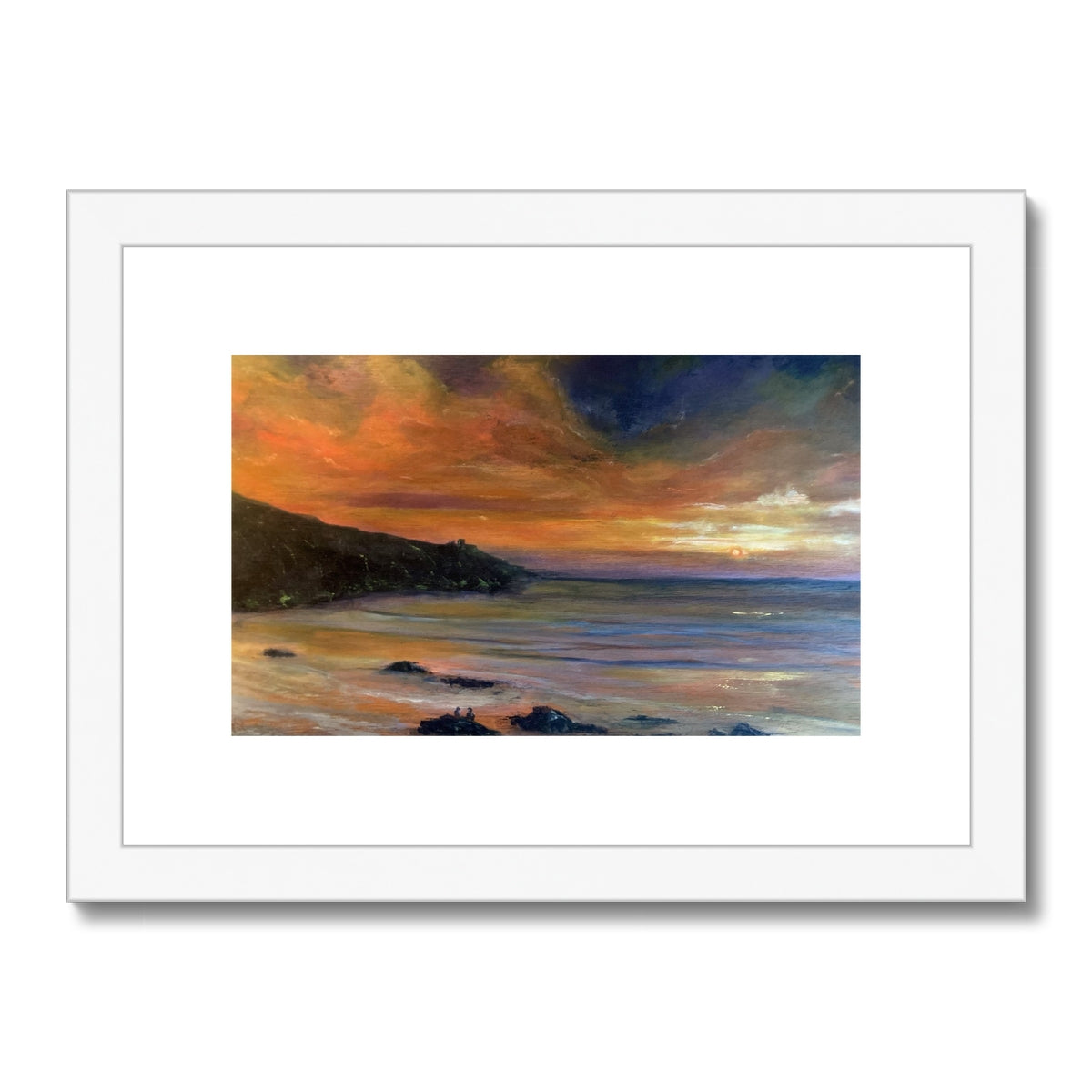 Watching the Sun Go Down Framed & Mounted Print