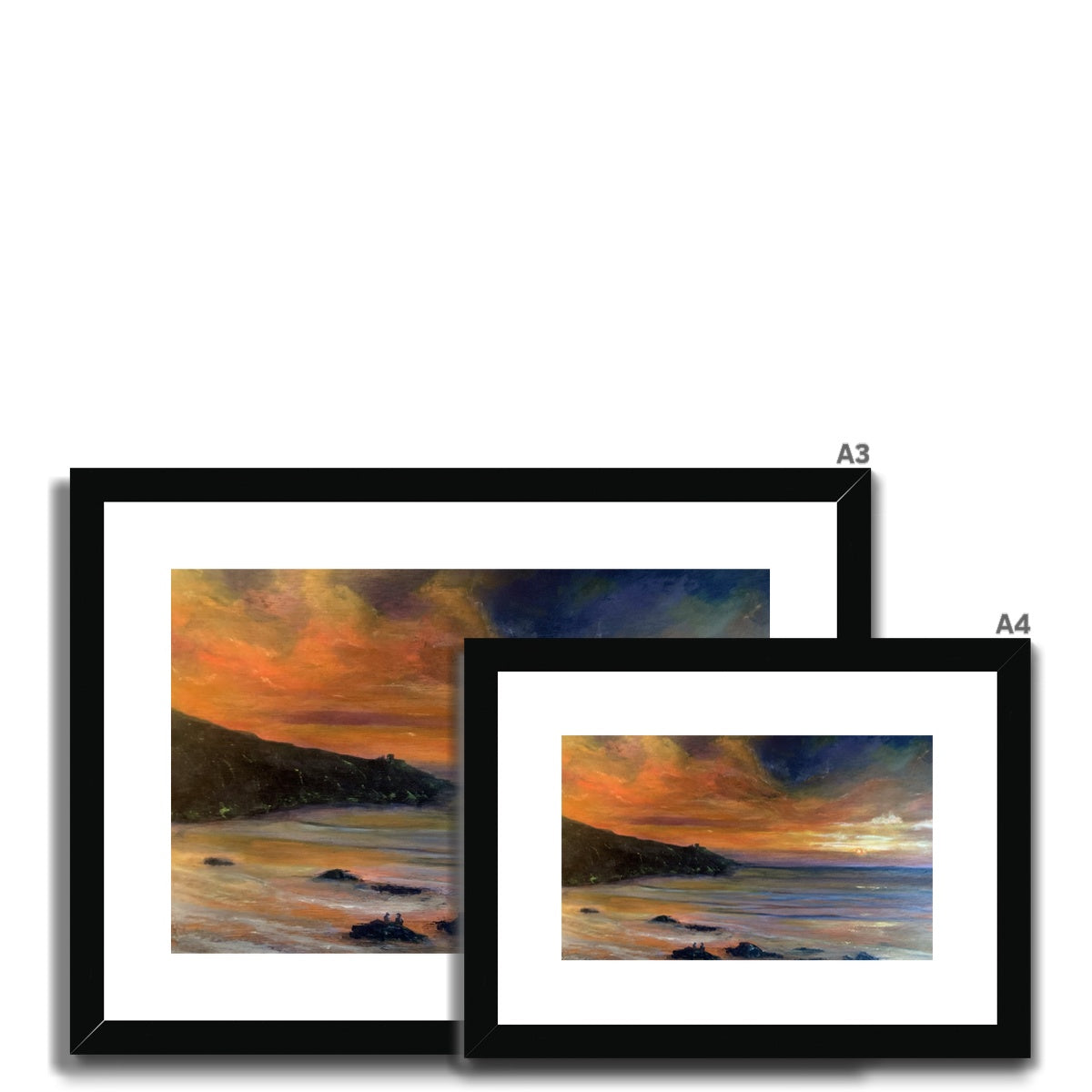 Watching the Sun Go Down Framed & Mounted Print