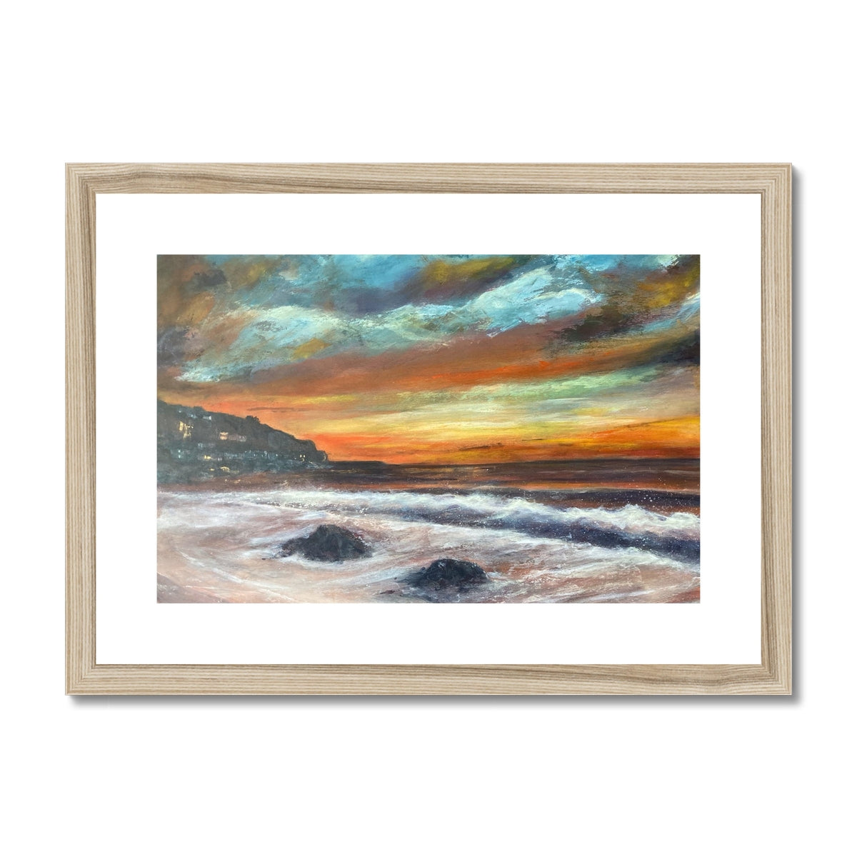 Sunset at Sennen Cove  Framed & Mounted Print