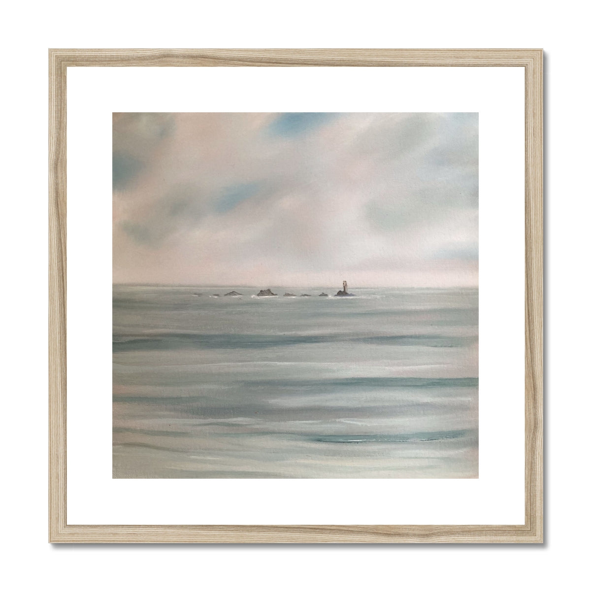 All Calm at Longships - Cornish Lighthouse Print