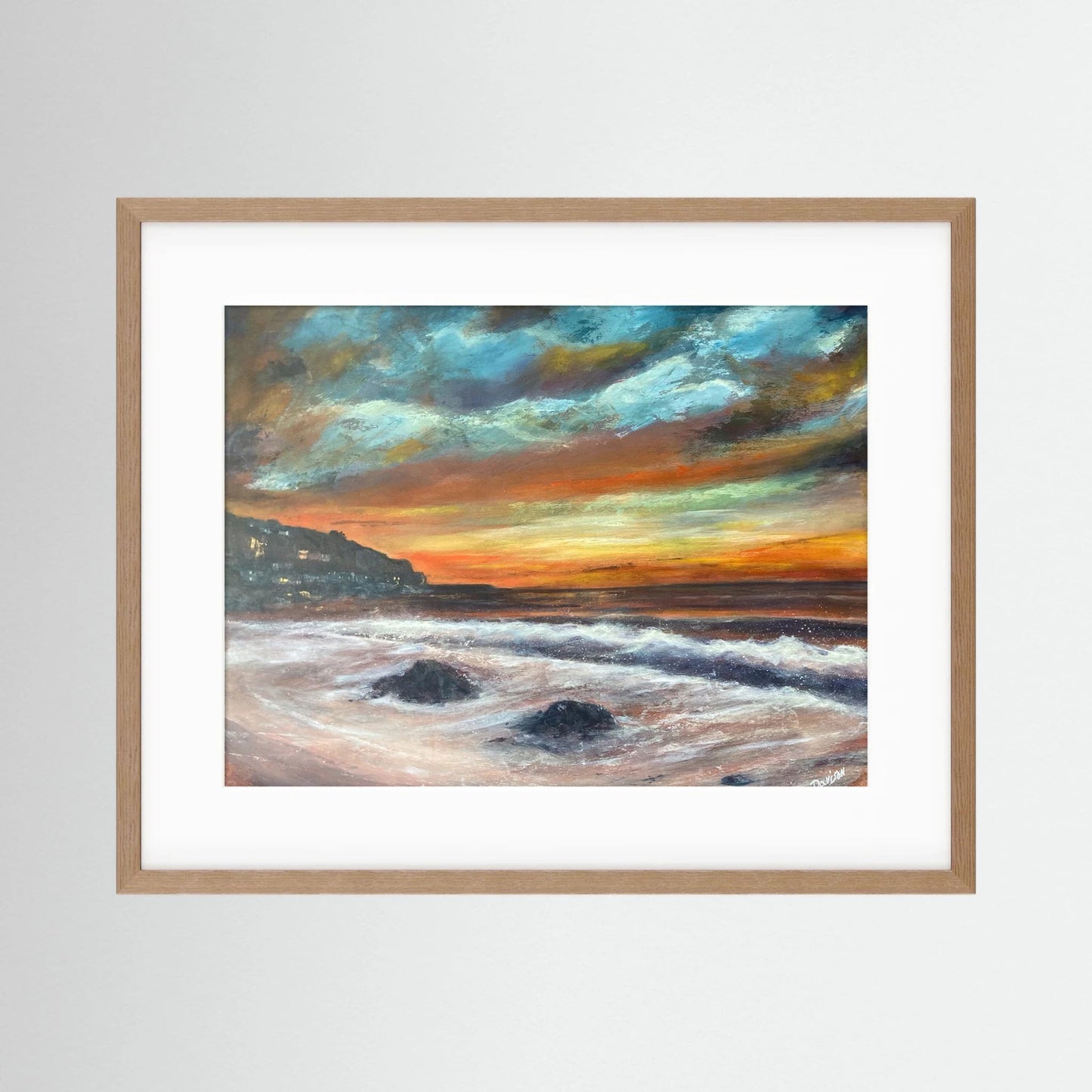Sunset at Sennen Cove - Framed Fine Art Print