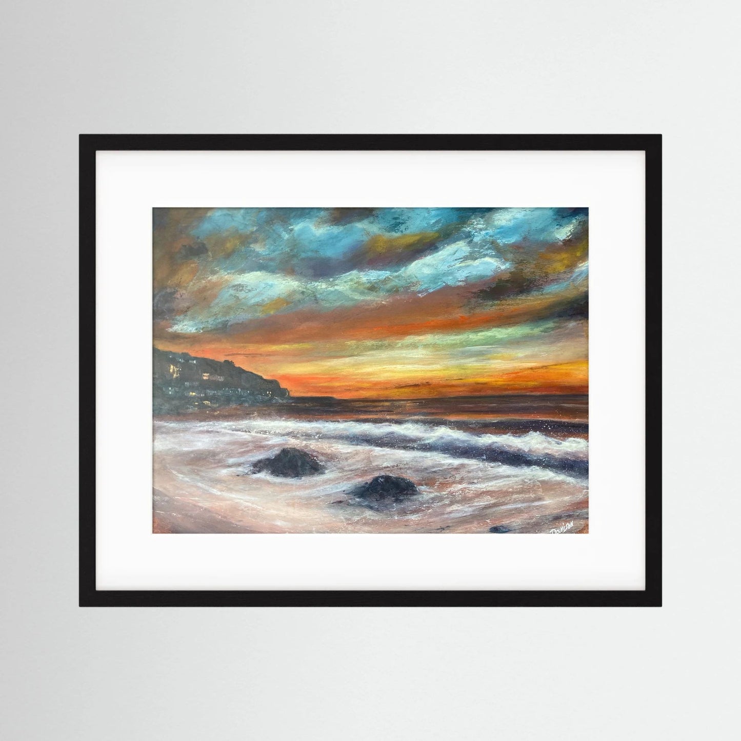 Sunset at Sennen Cove - Framed Fine Art Print