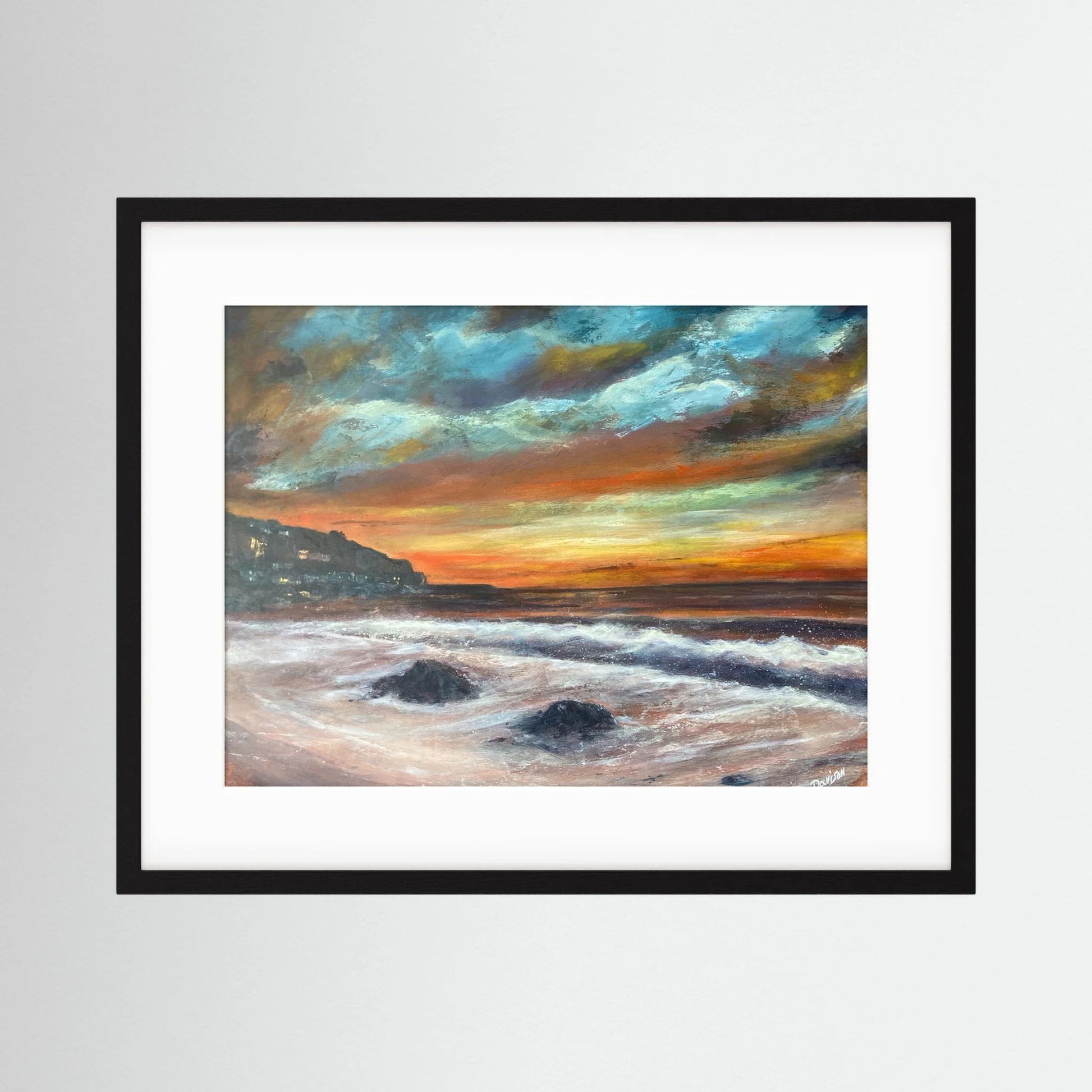 Sunset at Sennen Cove - Framed Fine Art Print