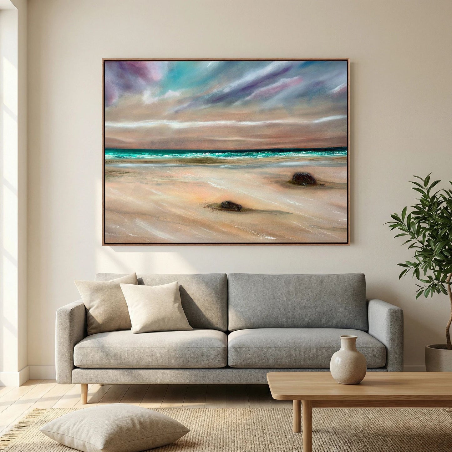 Whispers on the Wind - Framed Canvas Print